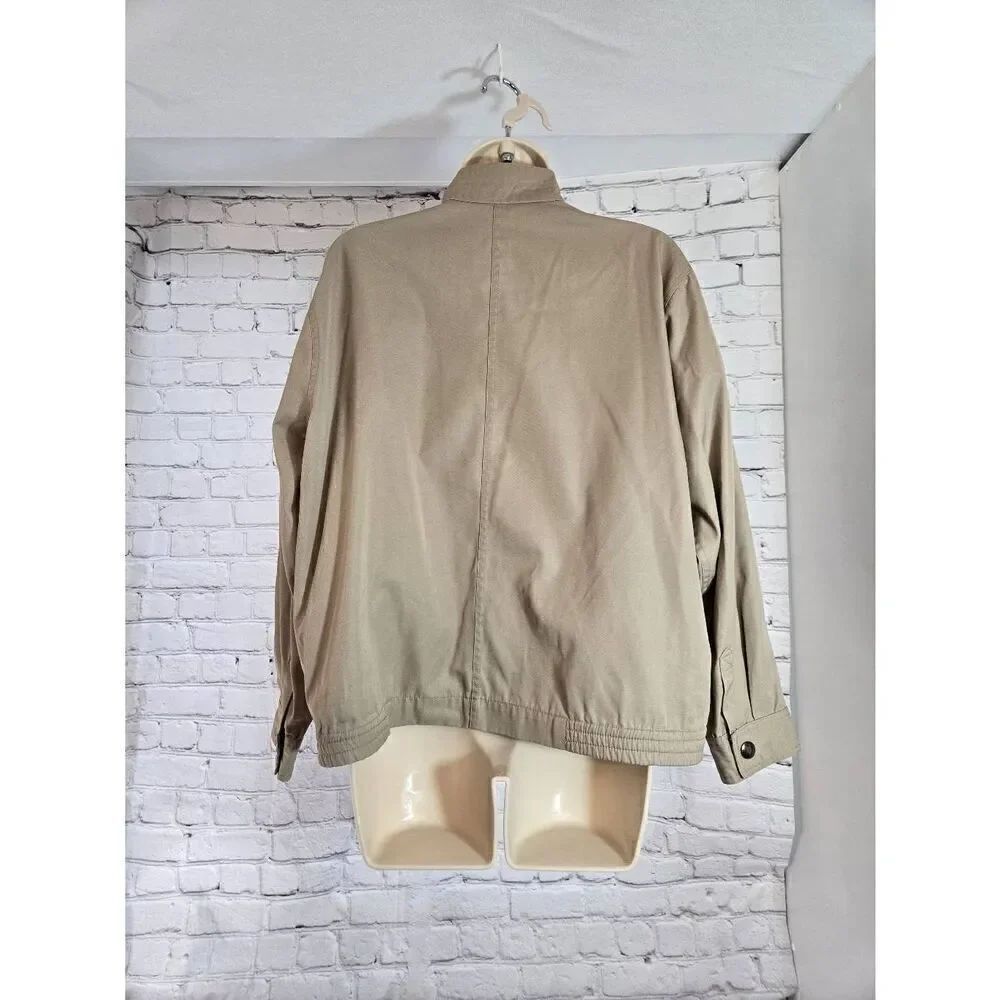 Alexander's Womens Size Medium Khaki Beige Lightweight Jacket - Picture 4 of 7